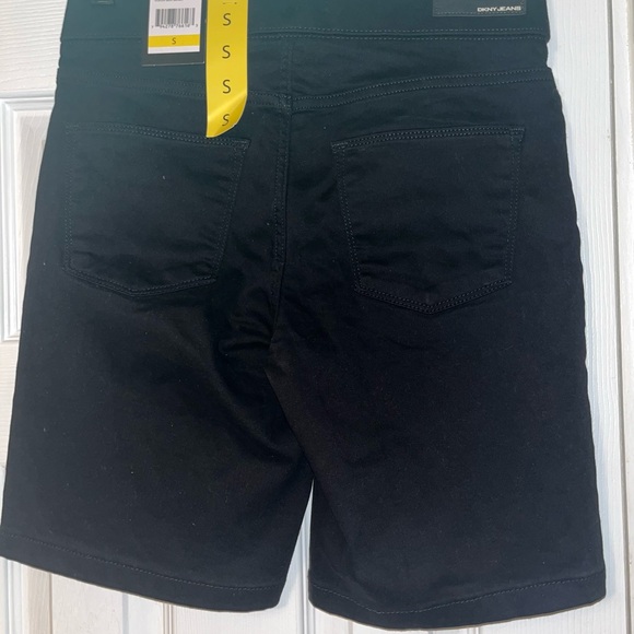 NWT, DKNY Black Jeans Shorts, Size Small - Picture 2 of 3